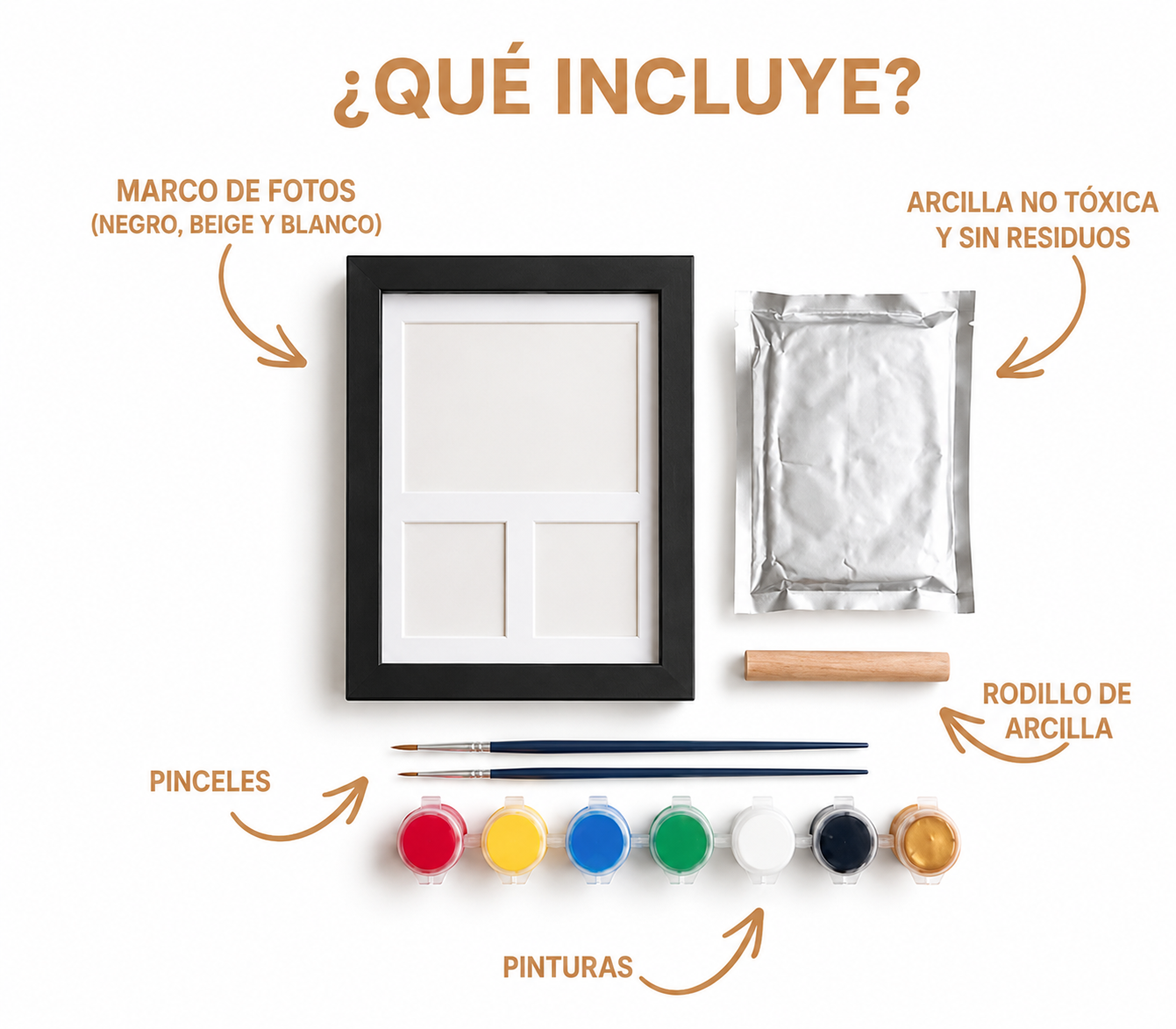 Cuadro de arcilla para mascotas